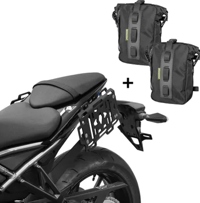 Immagine prodotto di Portaborse laterale ZIEGER con coppia SCHNORR Universal Bag S compatibile con Suzuki GSX-8S
