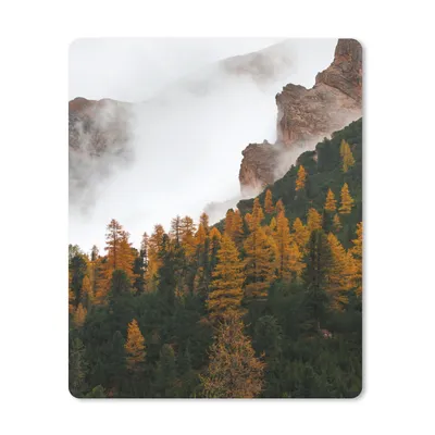 Produktbild von MuchoWow® Mauspad Mousepad Kiefer - Herbst - Berg - Landschaft 19x23 cm - Mousepads - Maus Mat - Pad - Mausunterlage - Mauspads - Spielen