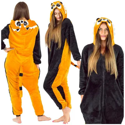 Imagen del producto de Pijama entero para mujer, diseño de panda pequeño, ideal para regalo. Kigurumi, onesie cómodo, talla XL. Disfraz de onesie con diseño de panda pequeño - Talla S