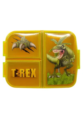 Obrázek produktu pro Dětský box na svačinu Trex - box na svačinu se 3 přihrádkami a skvělým designem
