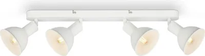 Produktbild von Deckenleuchte Spotleuchte vintage drehbar schwenkbar 4xE14 25W weiß Briloner