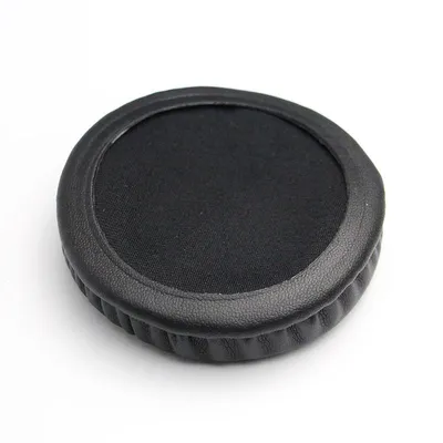 Produktbild von Ersatz Ohrpolster 105 mm, Proteinleder, weicher Schaumstoff, runde Earpads für Kopfhörer, langlebig & bequem, schwarz