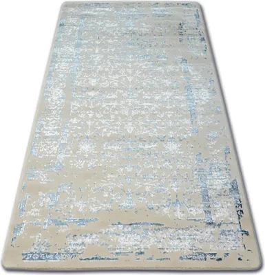Produktbild von Teppich ACRYL MANYAS 0920 Blau/Elfenbein Blau 80x150 cm