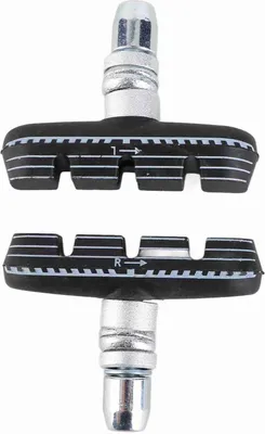 Zdjęcie produktu dla 1 para rowerowych klocków hamulcowych, składane rowerowe klocki hamulcowe 55 mm, rowerowe gumowe klocki hamulcowe V-brake z nakrętkami do DAHON