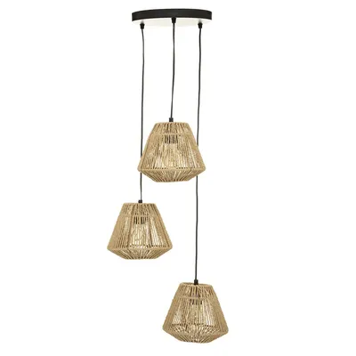 Zdjęcie produktu dla Lampa wisząca Jily RATTANOWA potrójna
