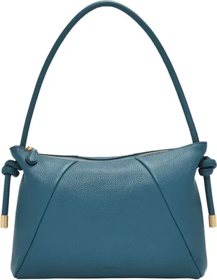 Produktbild von FOSSIL Leder Schultertasche Willa Leather Shoulder Bag Drizzle blau