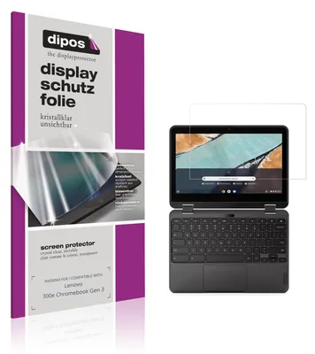Image de 2x Film de protection d'écran pour Lenovo 300e Chromebook Gen 3 protecteur clair dipos