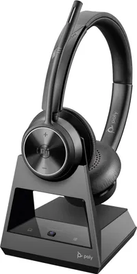 Produktbild von HP Poly Savi 7320 Office DECT 1880-1900 MHz Stereo-Headset, Kabelgebunden, Anrufe/Musik, 20 - 20000 Hz, 160 g, Kopfhörer, Schwarz