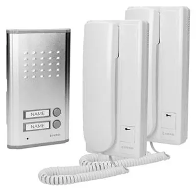 Obrázek produktu pro Domovní telefon interkom pro dvě nezávislé bytové jednotky ORNO OR-DOM-RL-903, pod omítku