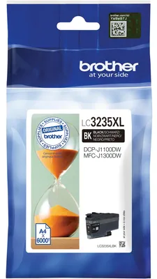 Zdjęcie produktu dla Brother LC3235XLC, Wysoka (XL) wydajność, Cyjan, 1 szt., 5000 stron(y), Jednopak