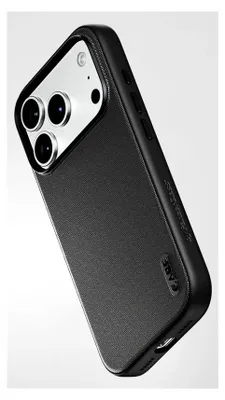 Image de Coque CARE by PanzerGlass® Fusion Fabric, noire, compatible avec iPhone 18 Pro | 17 Pro, avec MagSafe