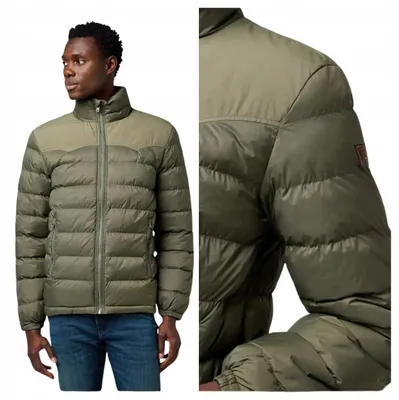 Produktbild von Wrangler | Herren Packable Puffer Dusty Olive Winterjacke gesteppt Outdoor Größe M