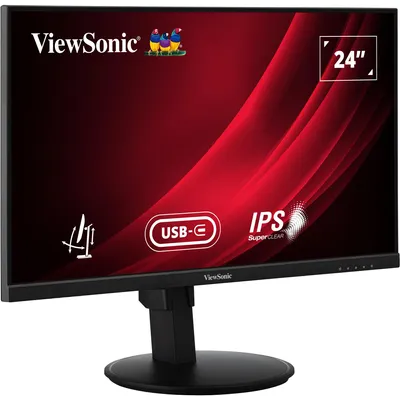 Produktbild von Viewsonic VG Series VG2409-MHDU-2, 60,5 cm (23.8"), 1920 x 1080 Pixel, Full HD, LED, 4 ms, Schwarz