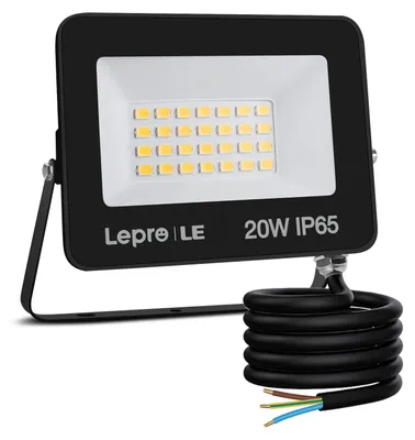 Obrázek produktu pro LED reflektor Lepro, 20W, 1700 lumenů, 5000K, stupeň krytí IP65, pro venkovní použití
