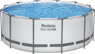 Produktbild von Steel Pro MAX™ Solo Pool ohne Zubehör Ø 366 x 122 cm, lichtgrau, rund