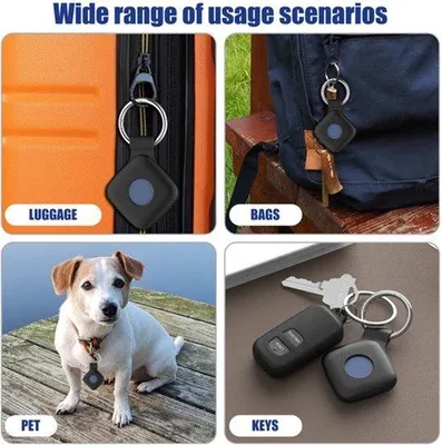 Produktbild von Silikonhüllen mit Schlüsselanhänger für Tracker-Tags, 4er-Pack