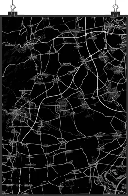 Produktbild von Mr. & Mrs. Panda Bild Haßloch DIN A1 - Geschenk, drucke, kunstposter, wanddeko, Stadt, Plakat, Dorf Karte Landkarte Map Stadtplan, Wanddekoration
