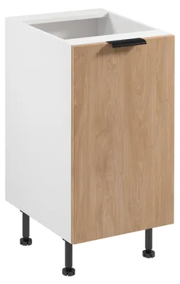 Obrázek produktu pro Dolní jednodveřová skříňka SALERNO - šířka 45 cm, bílá / dub