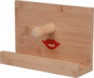 Produktbild von UNUS Brillenständer aus Bambus, Brillenhalter, mit Lippen