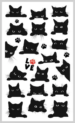 Produktbild von Ministicker Kinder Katzen 25-tlg.