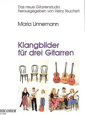 Produktbild von Ricordi Berlin Notenbuch Klangbilder, Teuchert, für 3 Gitarren – Das neue Gitarrenstudio