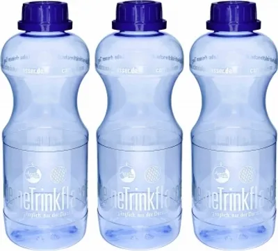 Produktbild von AcalaQuell Spar Set Tritan Trinkflasche EVA 1 Liter