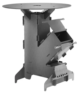 Obrázok produktu pre Grilovacia doska Raketoven – priemer 49 cm – hmotnosť 17,5 kg – uhlíková oceľ – vhodná do záhrady a na kemping