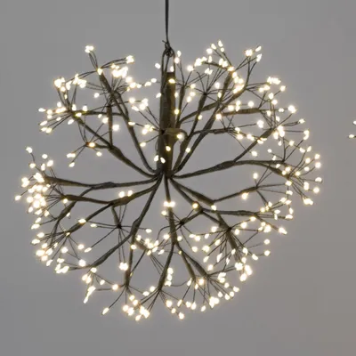 Produktbild von LED Deko Kugel mit Funkeleffekt D. 30cm schwarz mit 360 LEDs Formano W25