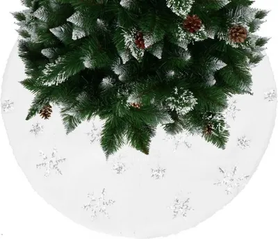 Immagine prodotto di Tappeto sotto l'albero di Natale 55 cm, bianco