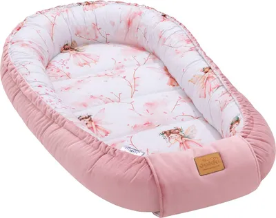 Produktbild von Little Fairy & Smokey Pink Soft Velvet Babynest Kokon Comfort
