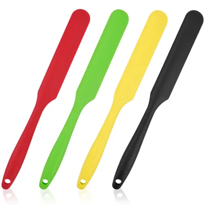 4er Set Silikonspatel, hitzebeständig, ergonomisch, 24 cm