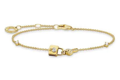 Produktbild von Thomas Sabo  Armkettchen Armband Schloss gold A2040-414-14-L19V