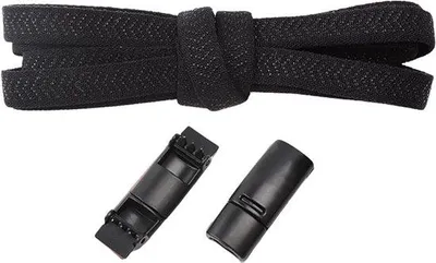 Produktbild von Famanu Elastische Schnürsenkel mit magnetischer Schnellschnalle - Schwarz, 100 cm