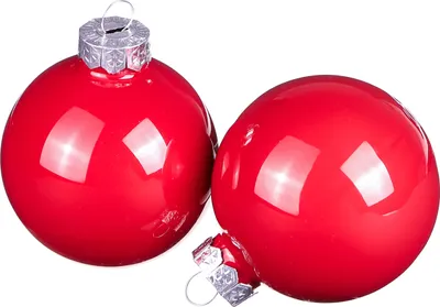 Produktbild von Weihnachtskugeln Rot Baumkugeln Glas Glanz Ø6cm 24 Stück Weihnachtsdeko Christbaumschmuck