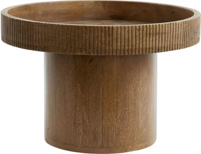 Zdjęcie produktu dla Stolik pomocniczy Light & Living Kalomo drewno ciemny brąz - Ø50x35 cm