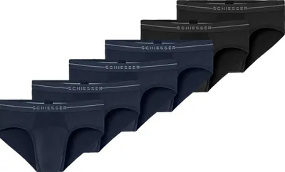 Produktbild von Schiesser 6er Pack Baumwolle Flex Rio Slip / Unterhose Mit Logo-Webgummibund, Perfekter Sitz, hoher Komfort, Elastisches Material