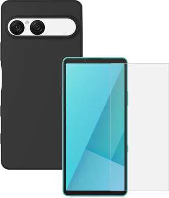 Obrázek produktu pro TPU kryt + ochranné sklo pro Sony Xperia 10 VII silikonový ochranný obal 9H tvrzené sklo