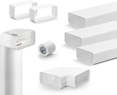 Produktbild von Naber Flow 125 Flachkanal Set- 2, weiß - Lüftungstechnik