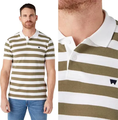 Immagine prodotto di WRANGLER uomo, polo STRIPE POLO, M, verde, polo, uomo,