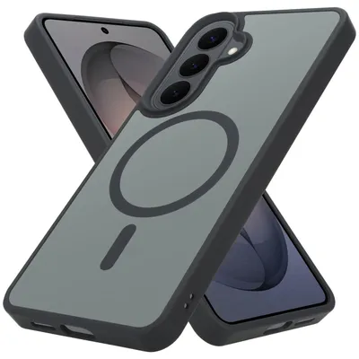 Produktbild von Cadorabo Hülle für Samsung Galaxy S26 Schutzhülle in SCHWARZ MagSafe kompatibel Case Cover Etui Hybrid Handyhülle