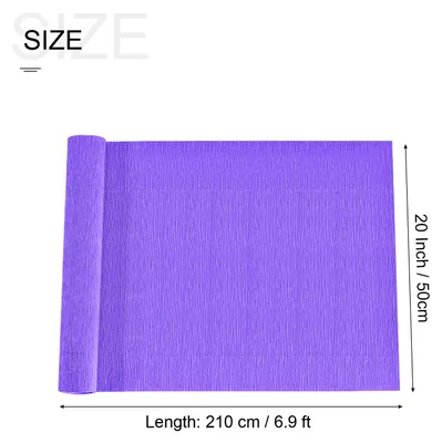 Produktbild von Krepppapier Violett, 2.1m x 61m Floristen Krepp Papier Bunt fš¹r Handwerke, Party, Schulpapier, Kr?uselpapier, Verpackung, Blumen DIY