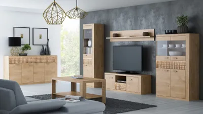 Zdjęcie produktu dla MINIO go for it, Stojąca szafka RTV NOLO 151 cm dąb ribbeck