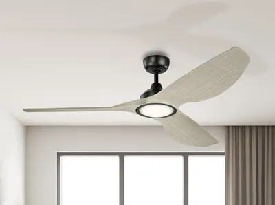 Produktbild von Elstead Imari leiser Deckenventilator mit LED Licht Ø165cm DC-Motor + Fernbedienung