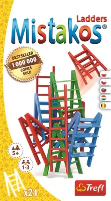 Produktbild von TREFL Mistakos Stapelspiel, 3 Spielvarianten, ab 5 Jahren, in Grün, Blau, Rot