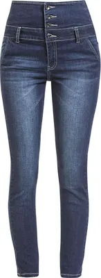 Produktbild von RED by EMP Damen blaue High-Waist-Jeans W29L32