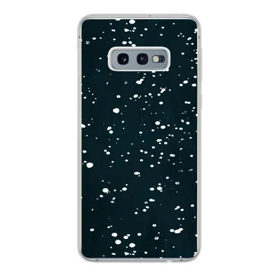 Produktbild von MuchoWow® Handyhülle Schutzhülle Hülle für Samsung Galaxy S10e Polka dots - Schwarz - Weiß Silikon Softcase Handy Hülle - Handy