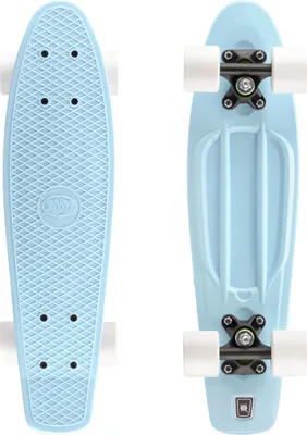 Produktbild von Xootz Penny Board Mini Cruiser Skateboard - Pastellblau - 56 cm (22 Zoll)