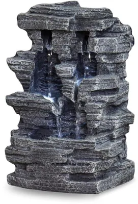 Produktbild von Zen'Light SCFR150 Grand Canyon Brunnen, grau, Stein, 19 x 16 x 28 cm
