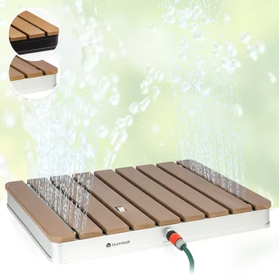 Image de Blumfeldt Sumatra Breeze, SQ, douche de jardin, WPC, aluminium, 70x55, carré