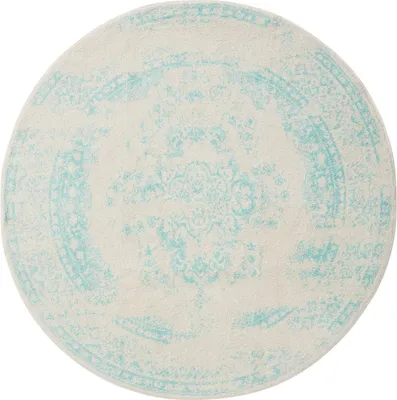 Produktbild von Interiyou Teppich Sintra Cream/Türkis ø 160 cm rund